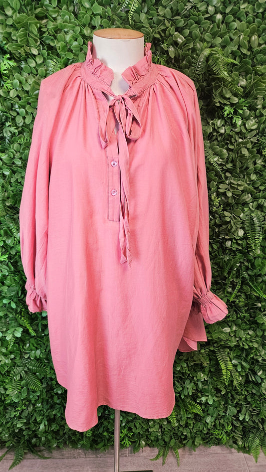 Alexandra Pink Smock Tunic Dress (12-14)