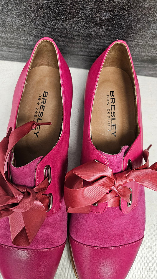 Bresley Fuschia Lace Up Shoe (41)