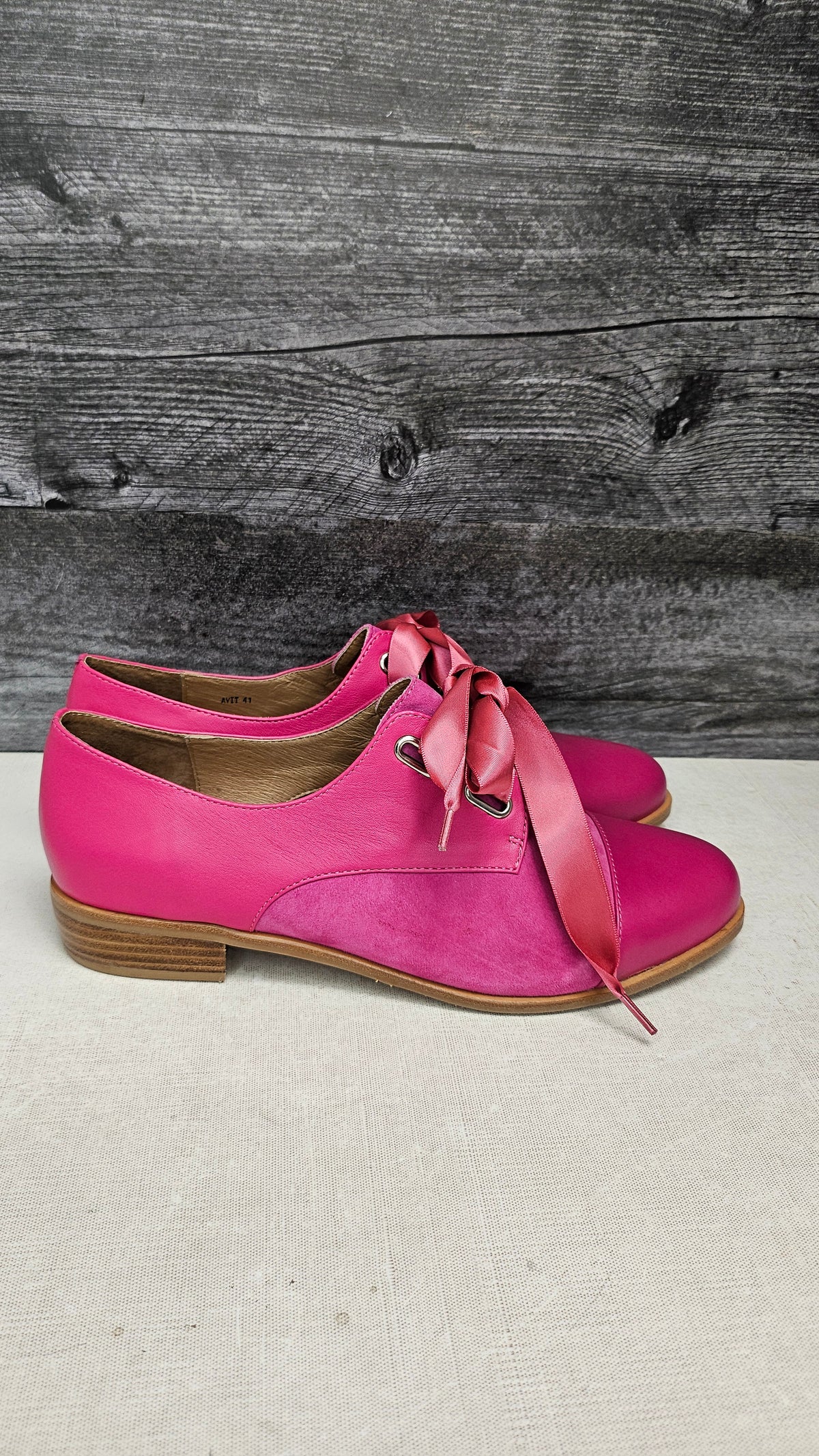 Bresley Fuschia Lace Up Shoe (41)