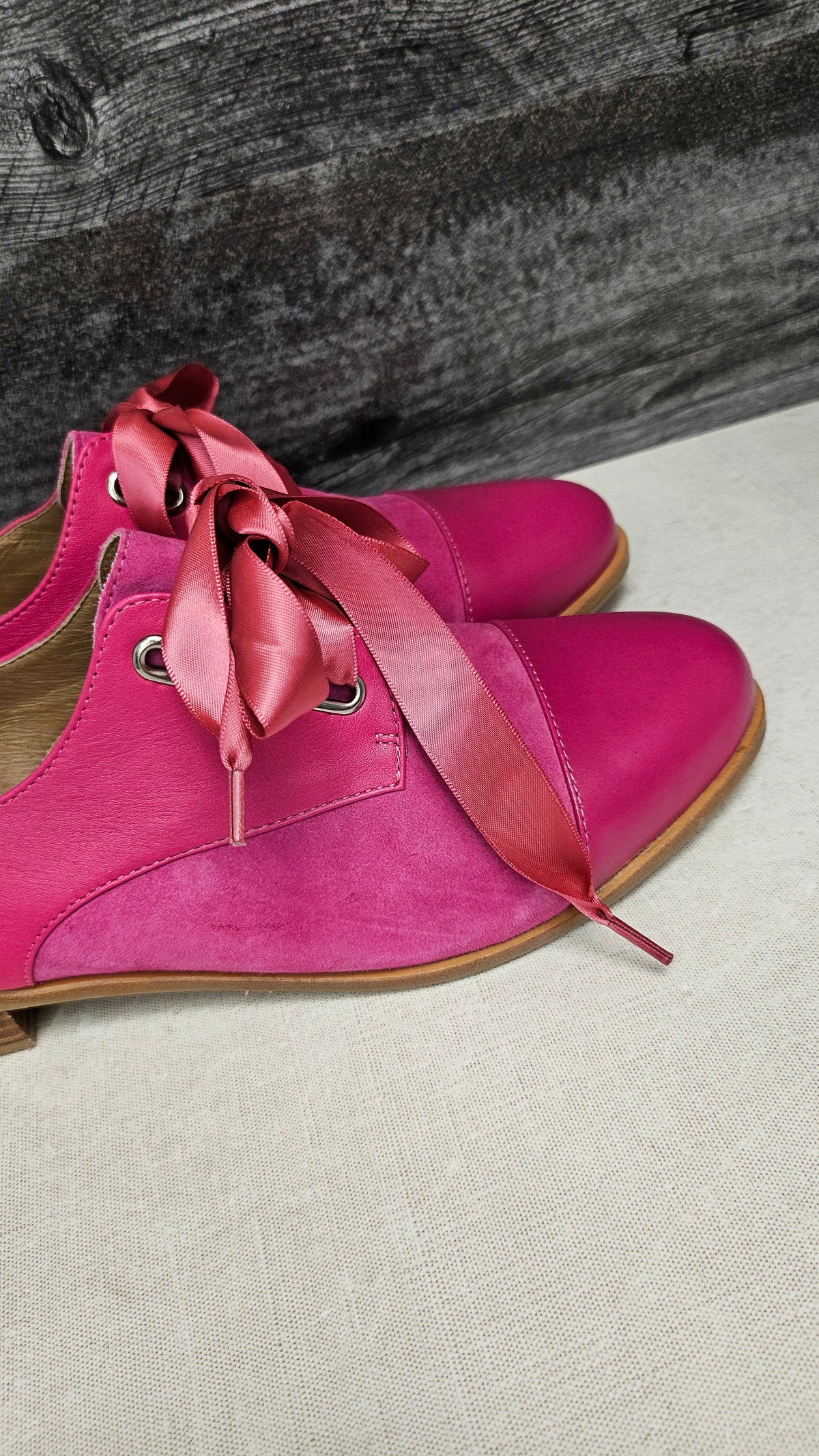 Bresley Fuschia Lace Up Shoe (41)