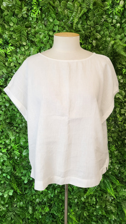Grae Linen White Linen Top (12)