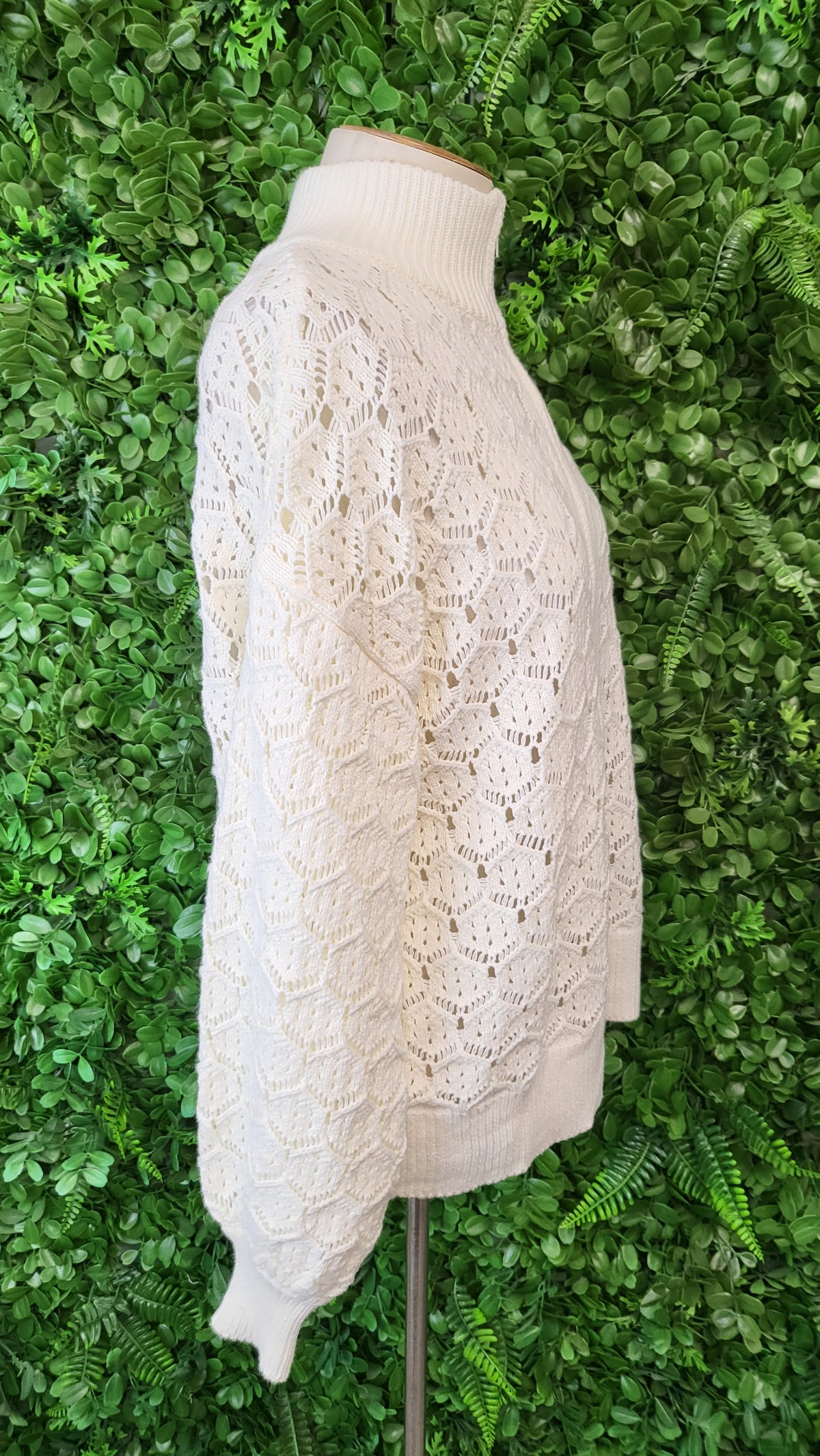Princess Polly Cream Sirena Zip Knit BNWT (10)