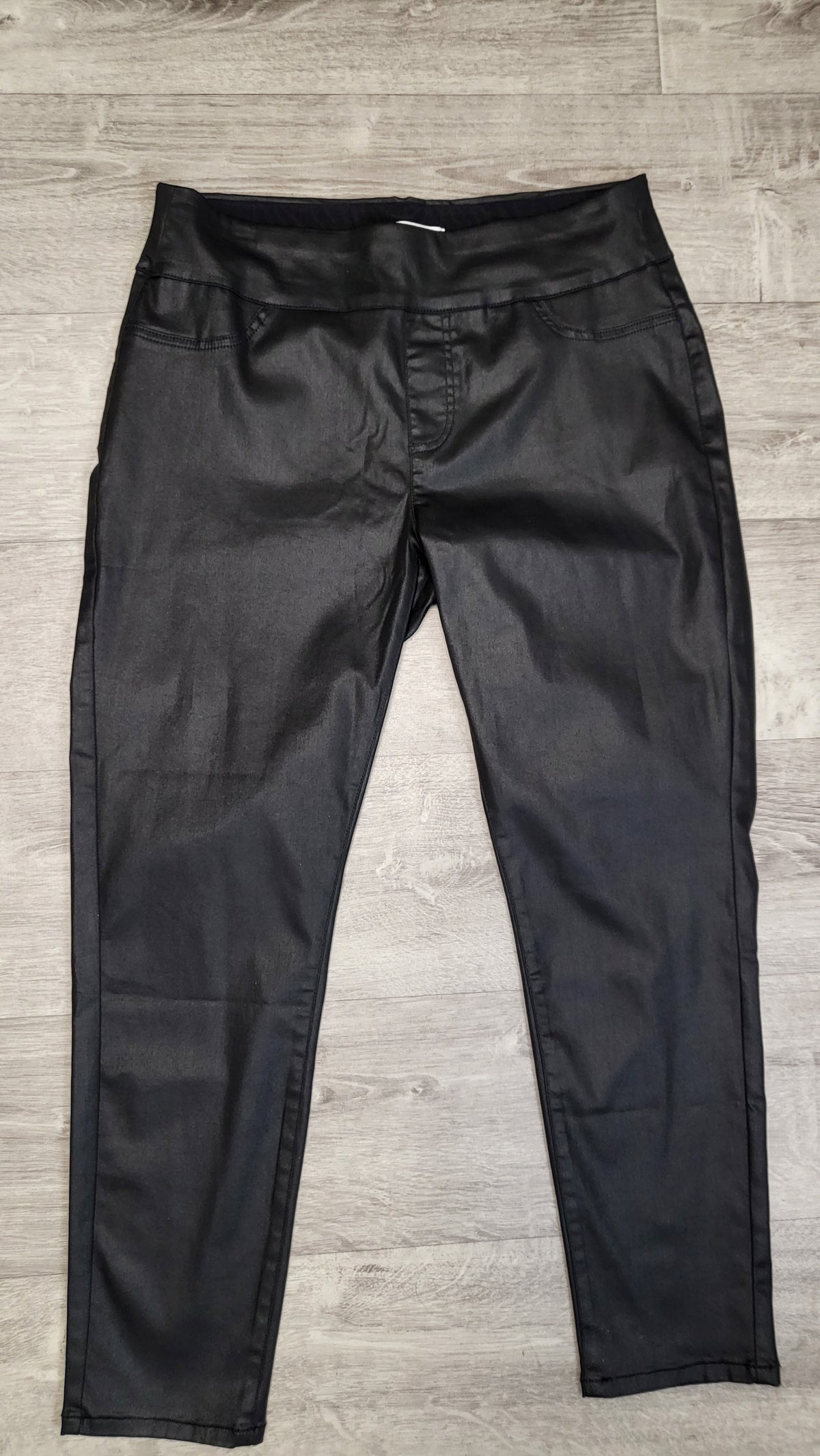 Virtuelle Black Wetlook Pants (16)