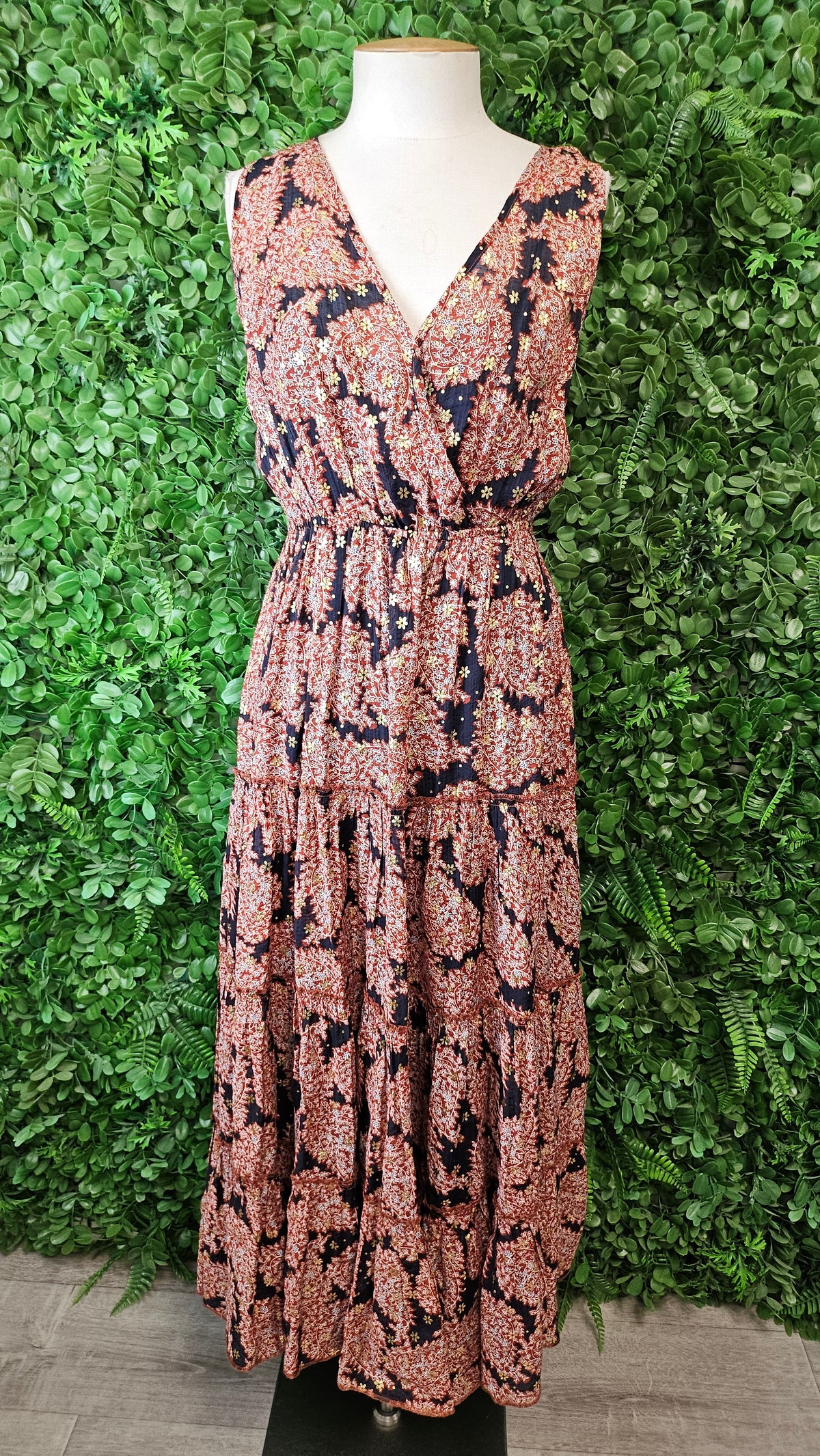 Drama The Label Print Tiered Maxi Dress (10)