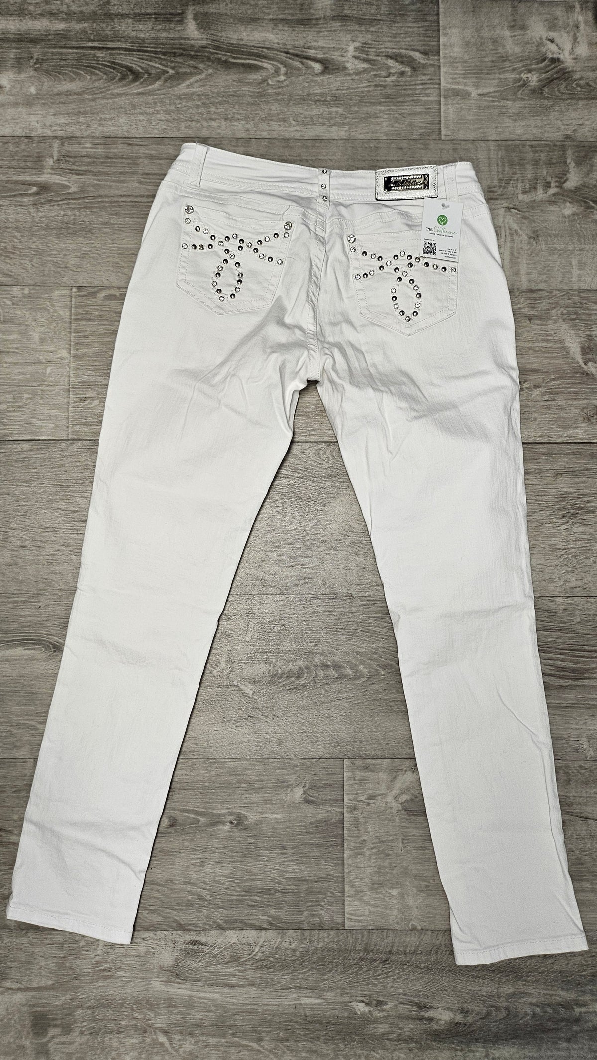 LA Idol USA White Slim Leg Jean (13)