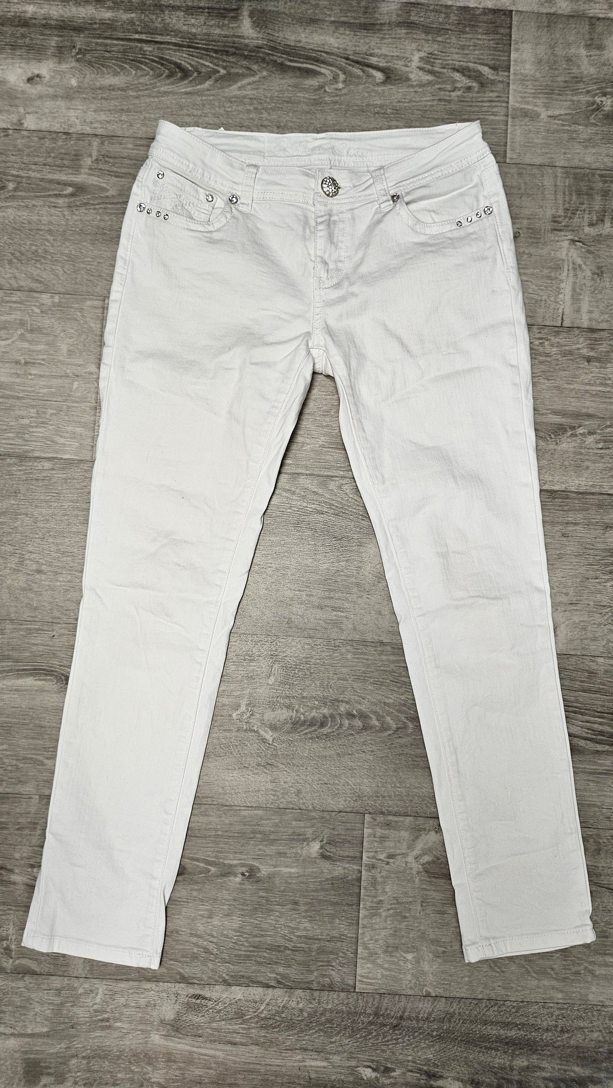 LA Idol USA White Slim Leg Jean (13)