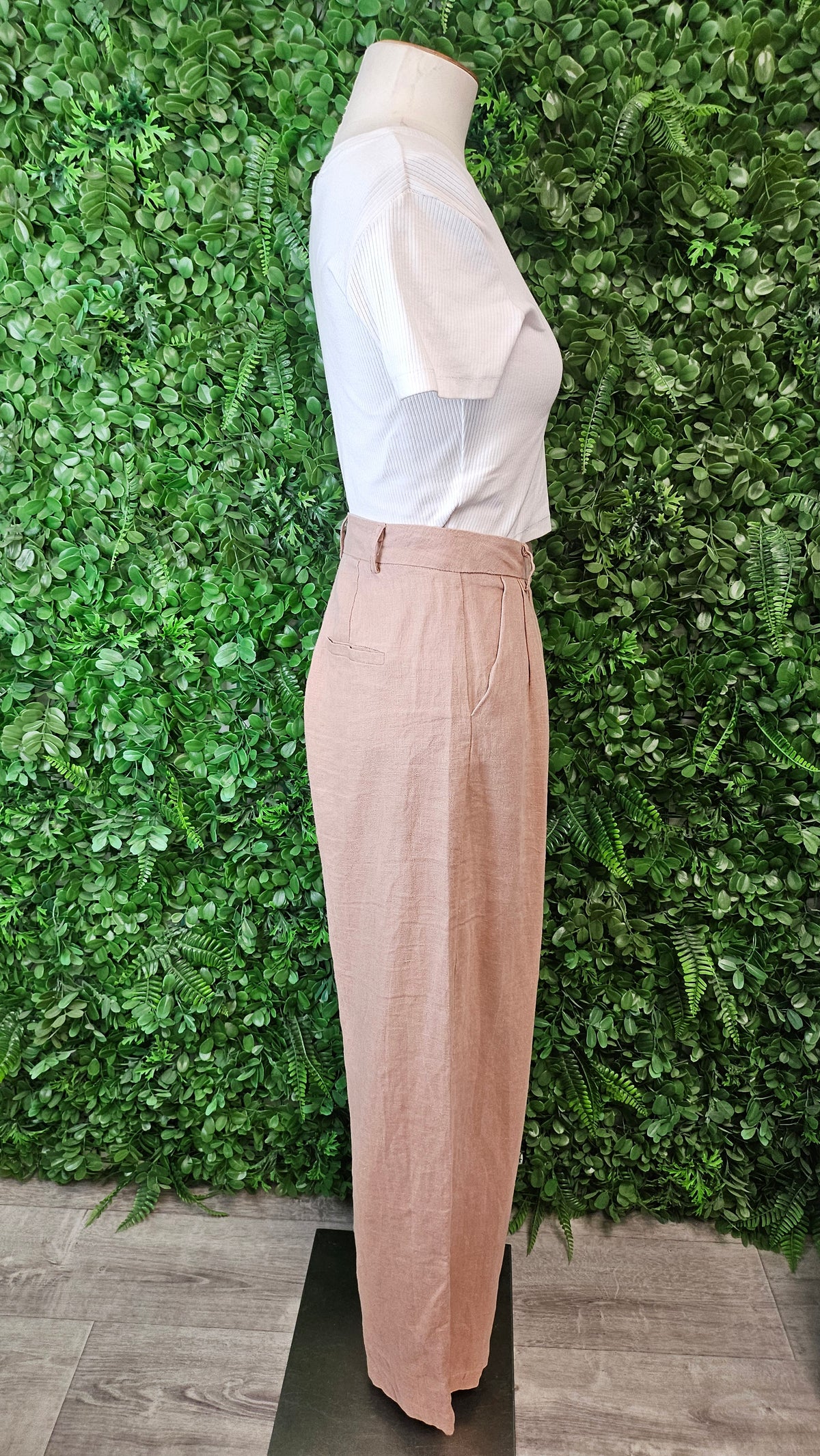 White Closet Mink Wide Leg Linen Pant (8)