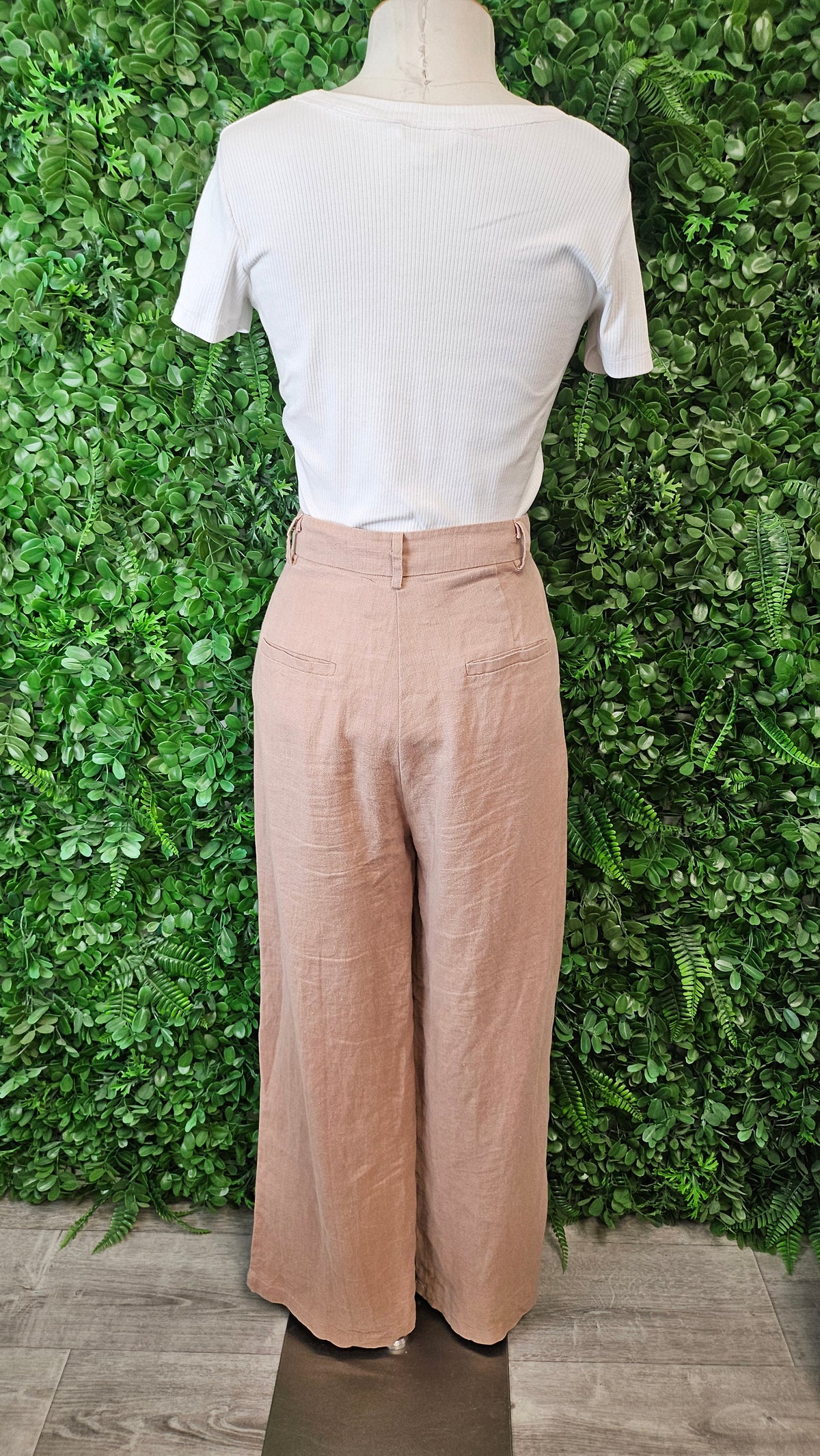 White Closet Mink Wide Leg Linen Pant (8)