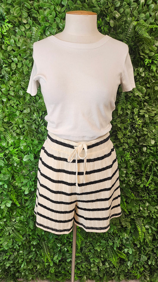 Vine Apparel Stripe Knit Shorts (8)