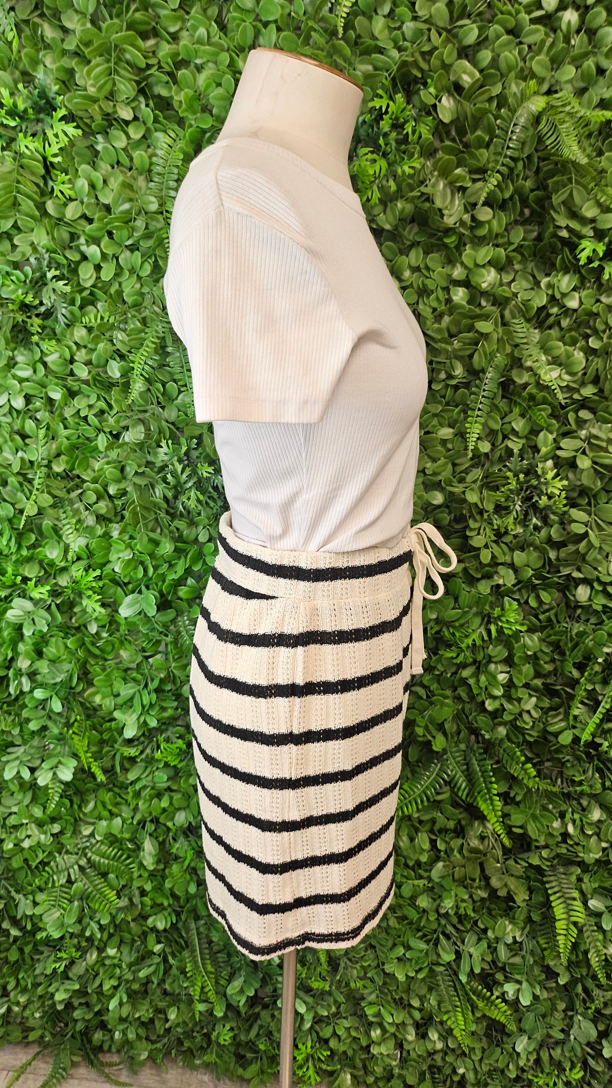 Vine Apparel Stripe Knit Shorts (8)