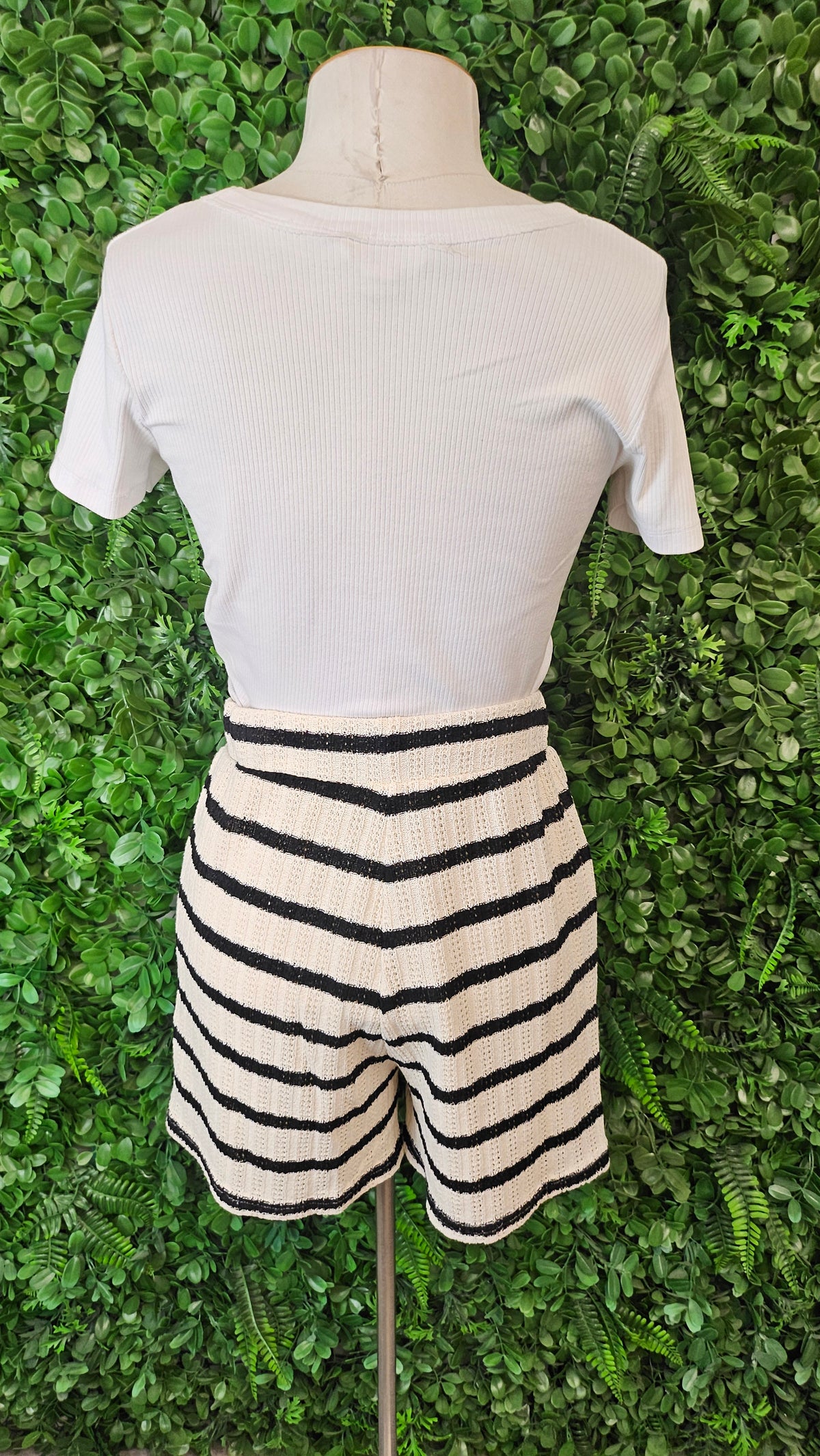 Vine Apparel Stripe Knit Shorts (8)