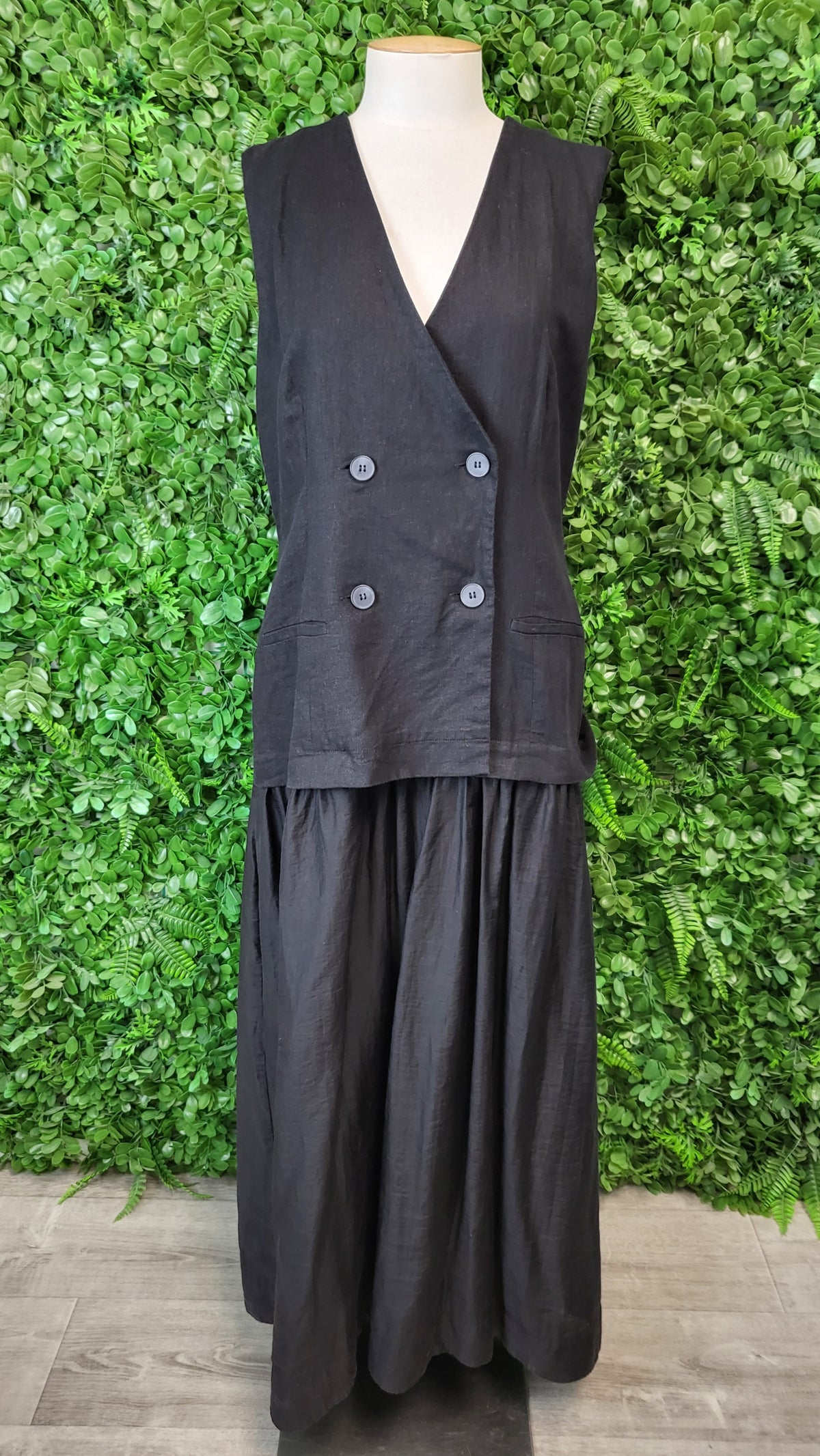 Decjuba Black Waistcoat Dress (12)