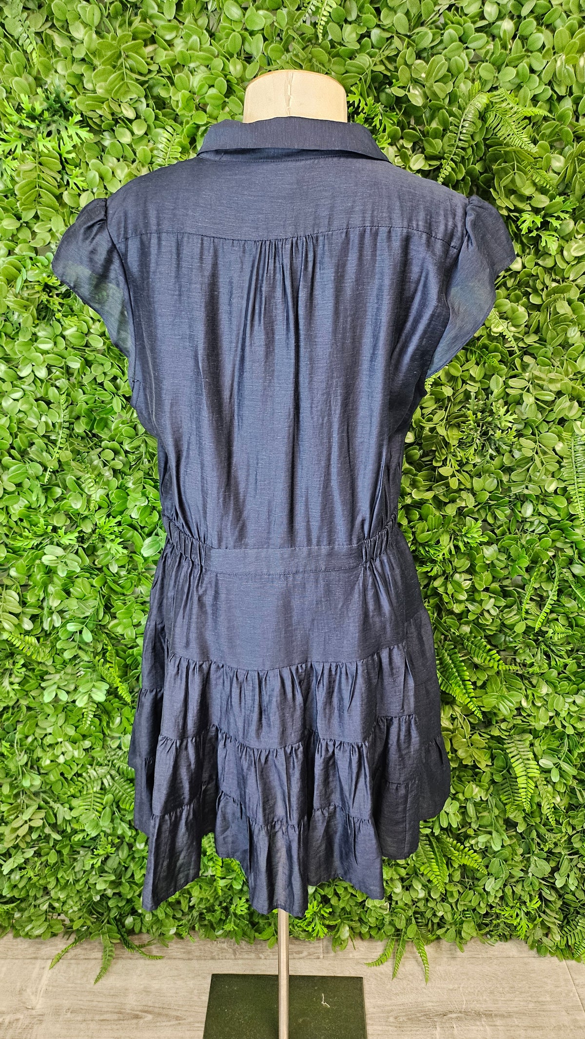 Portmans Navy Tiered Dress (14)