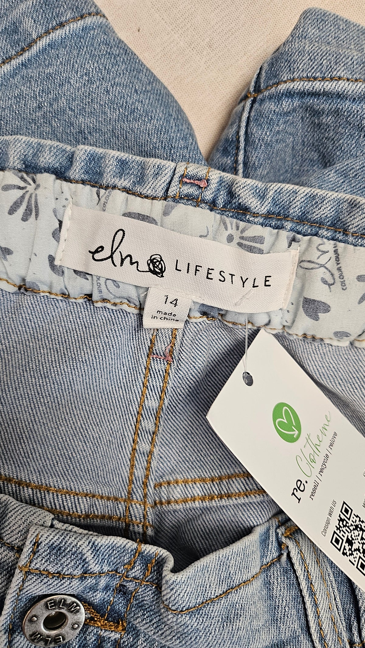 Elm Washed Denim Denim Shorts (14)