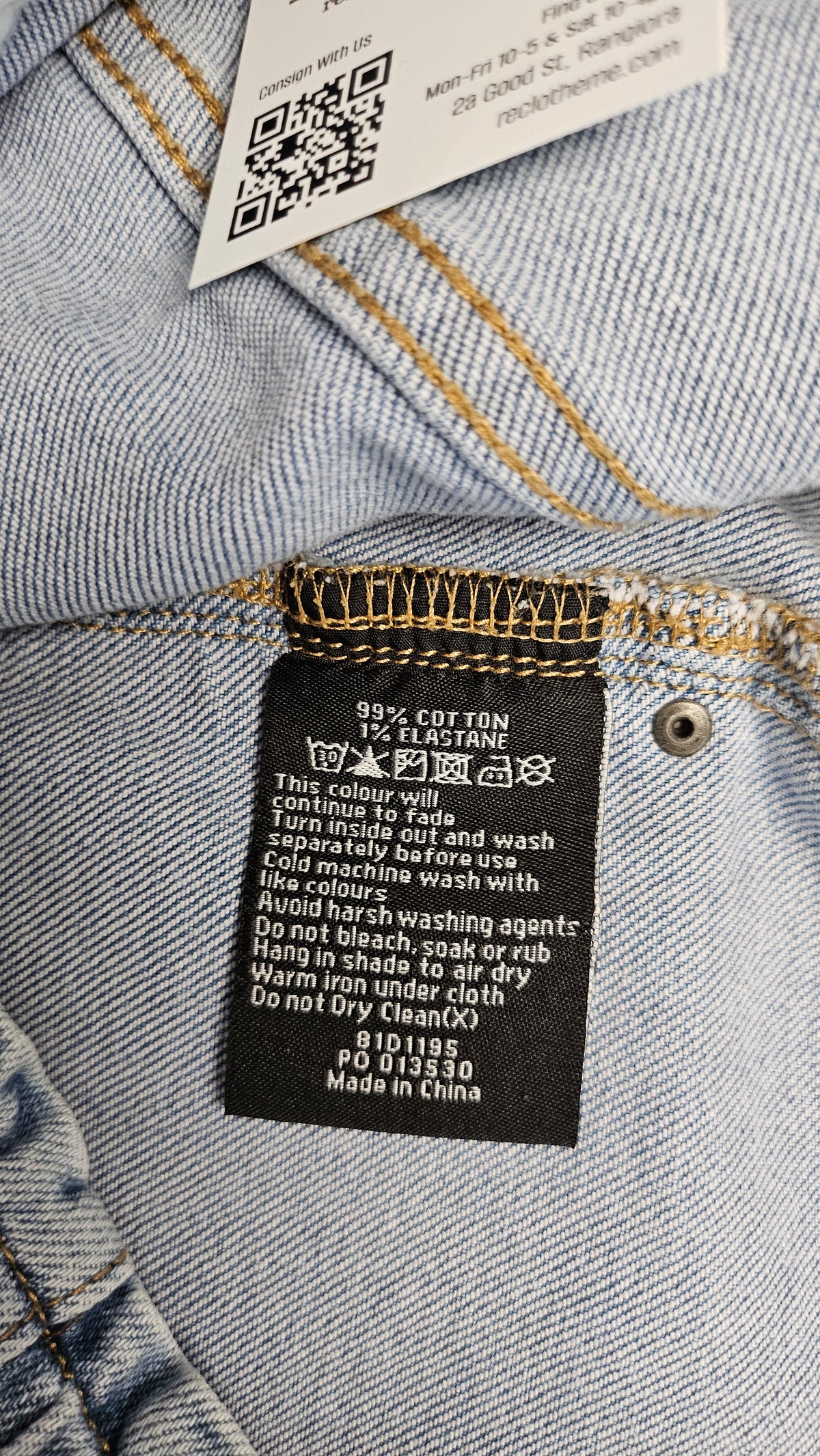 Elm Washed Denim Denim Shorts (14)