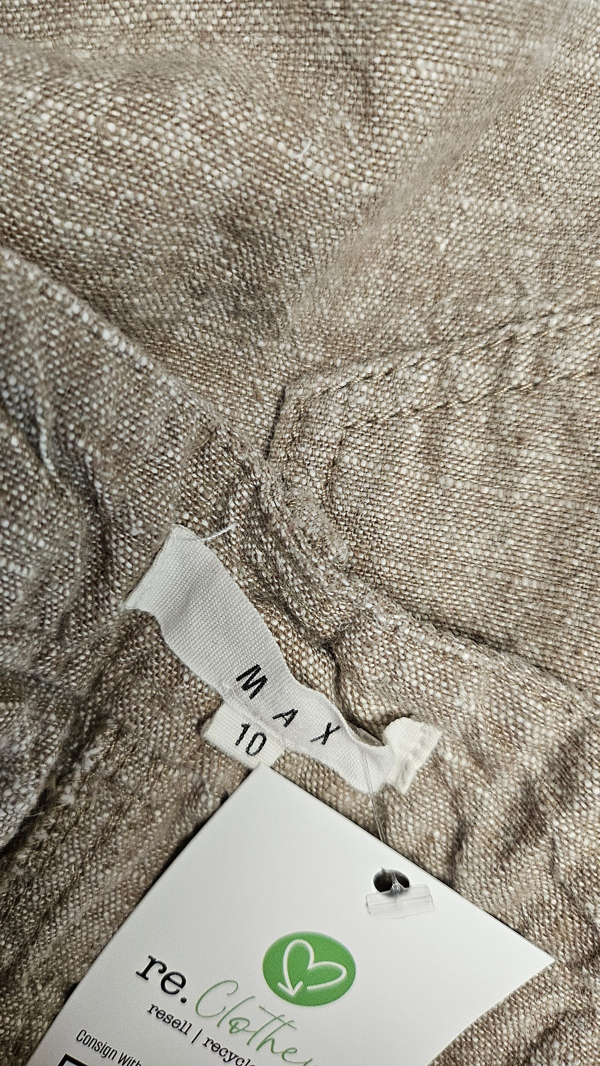 Max Taupe Linen Cargo Pant (10)