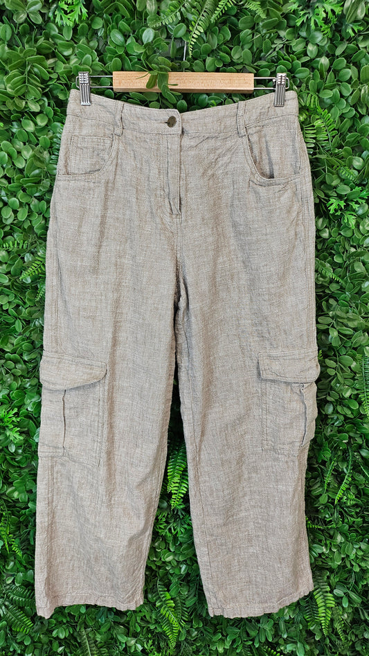 Max Taupe Linen Cargo Pant (10)