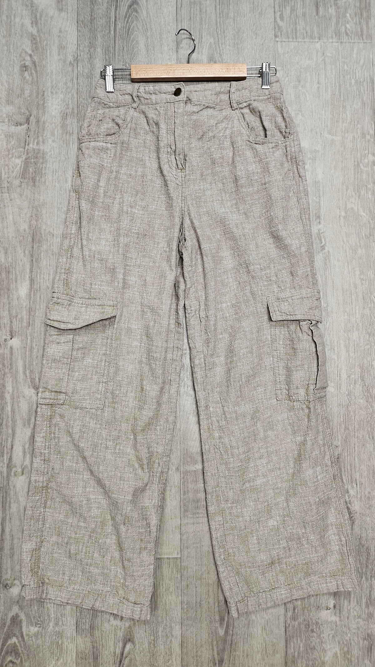 Max Taupe Linen Cargo Pant (10)