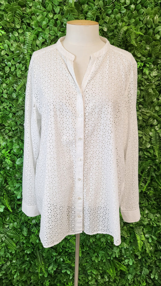 Ultimo White Cut Out Shirt (12)