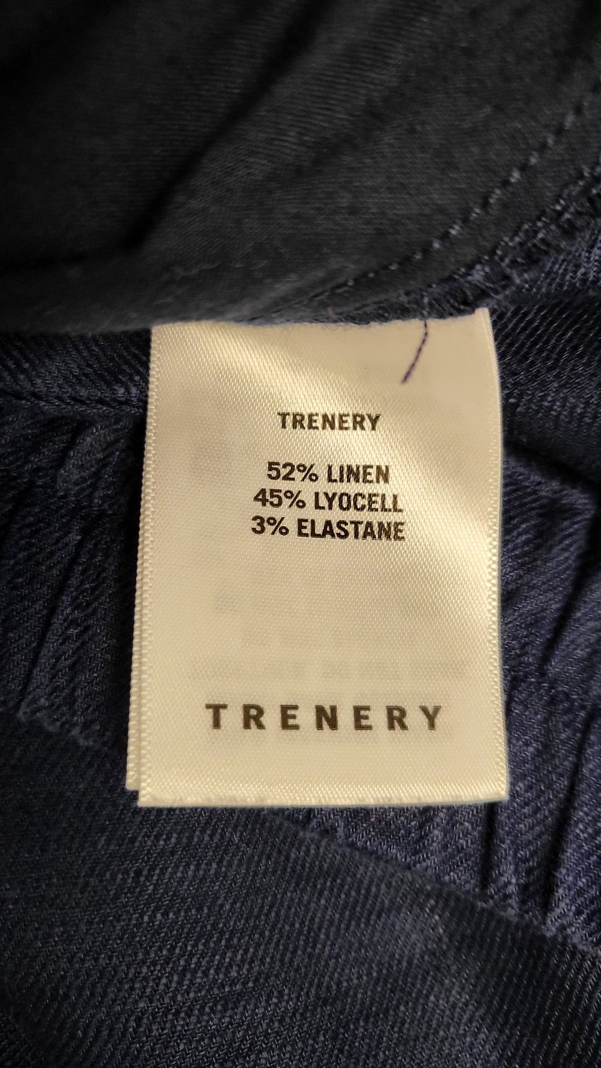 Trenery Navy Linen Blend Skirt (12)