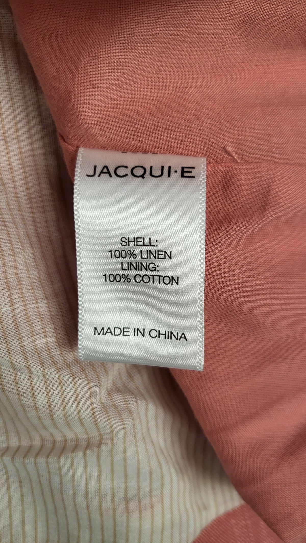 Jacquie E Apricot Linen Blazer (16)