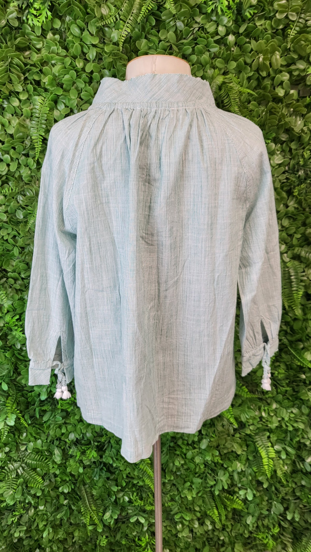 Betty Basics Green Cotton Blouse (8)