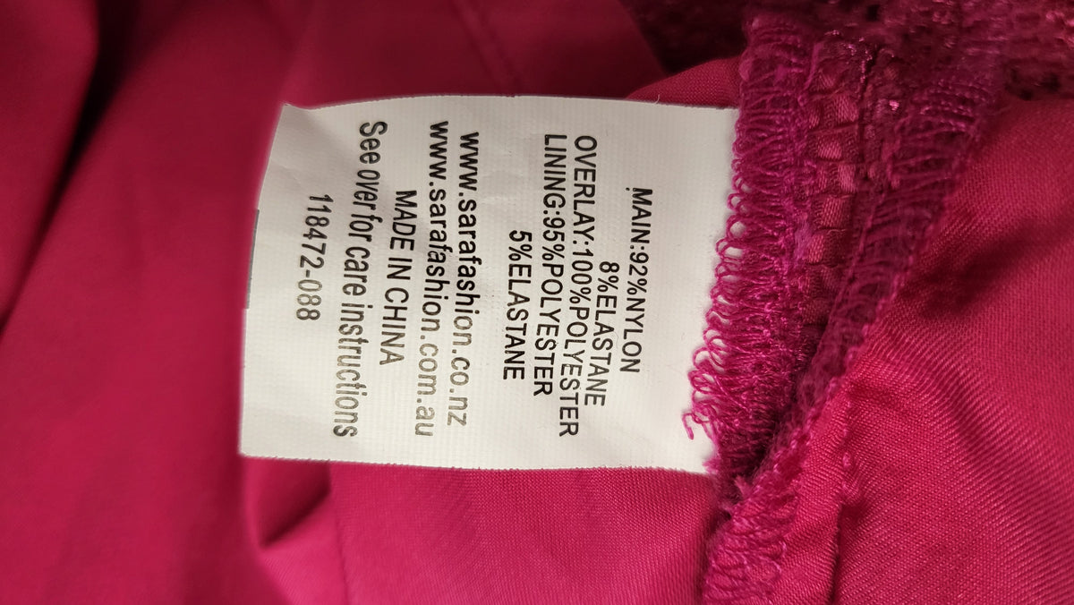 Sara Pink Lace Cape Dress (22)