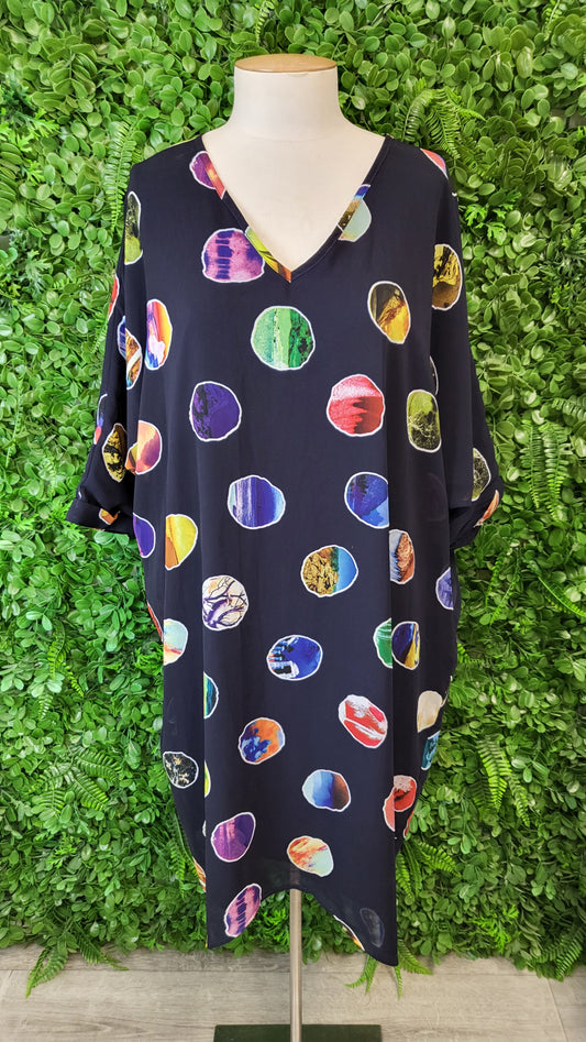 Stella Royal Spot Slip Dress (18-20)