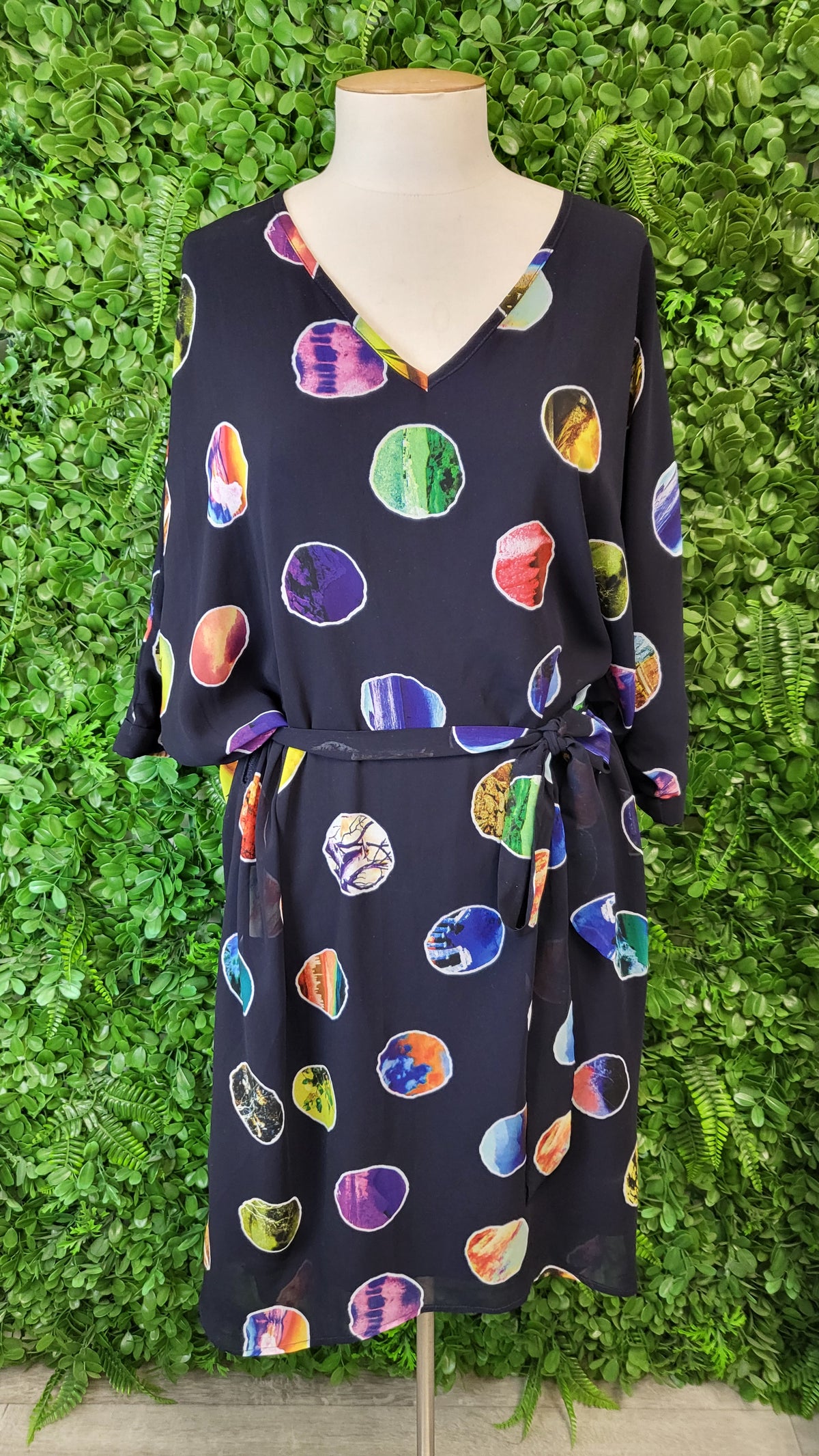 Stella Royal Spot Slip Dress (18-20)