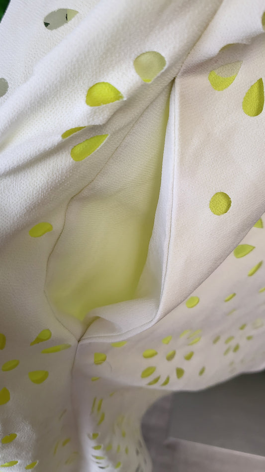 Cooper Cream/Lime The Lazer Edge Dress (10)