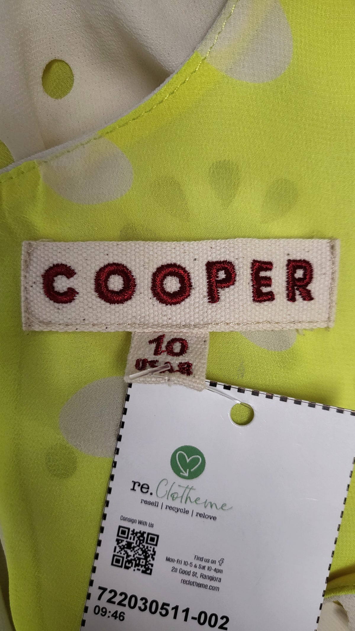 Cooper Cream/Lime The Lazer Edge Dress (10)