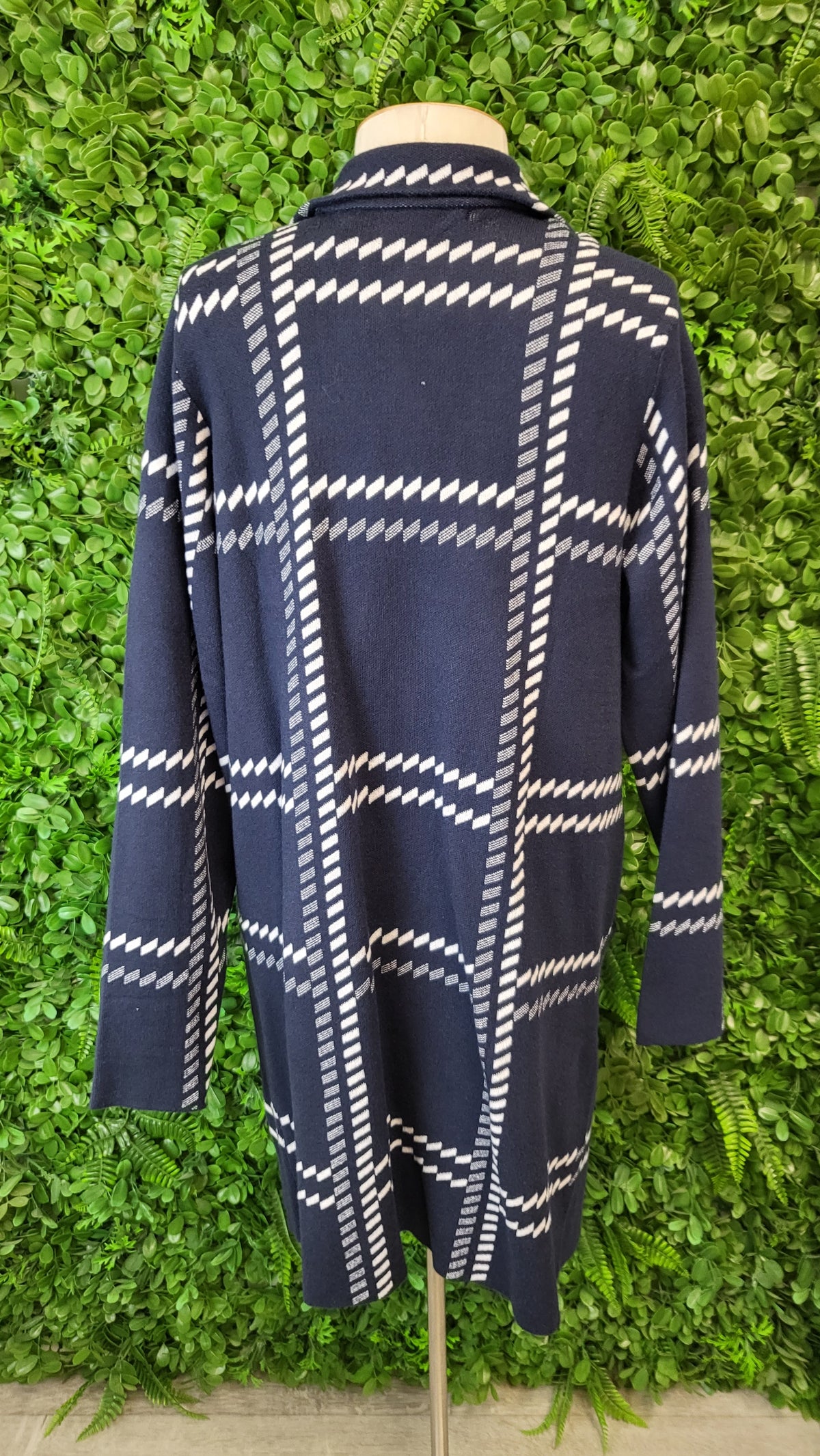 Print Check Coatigan BNWT (16)