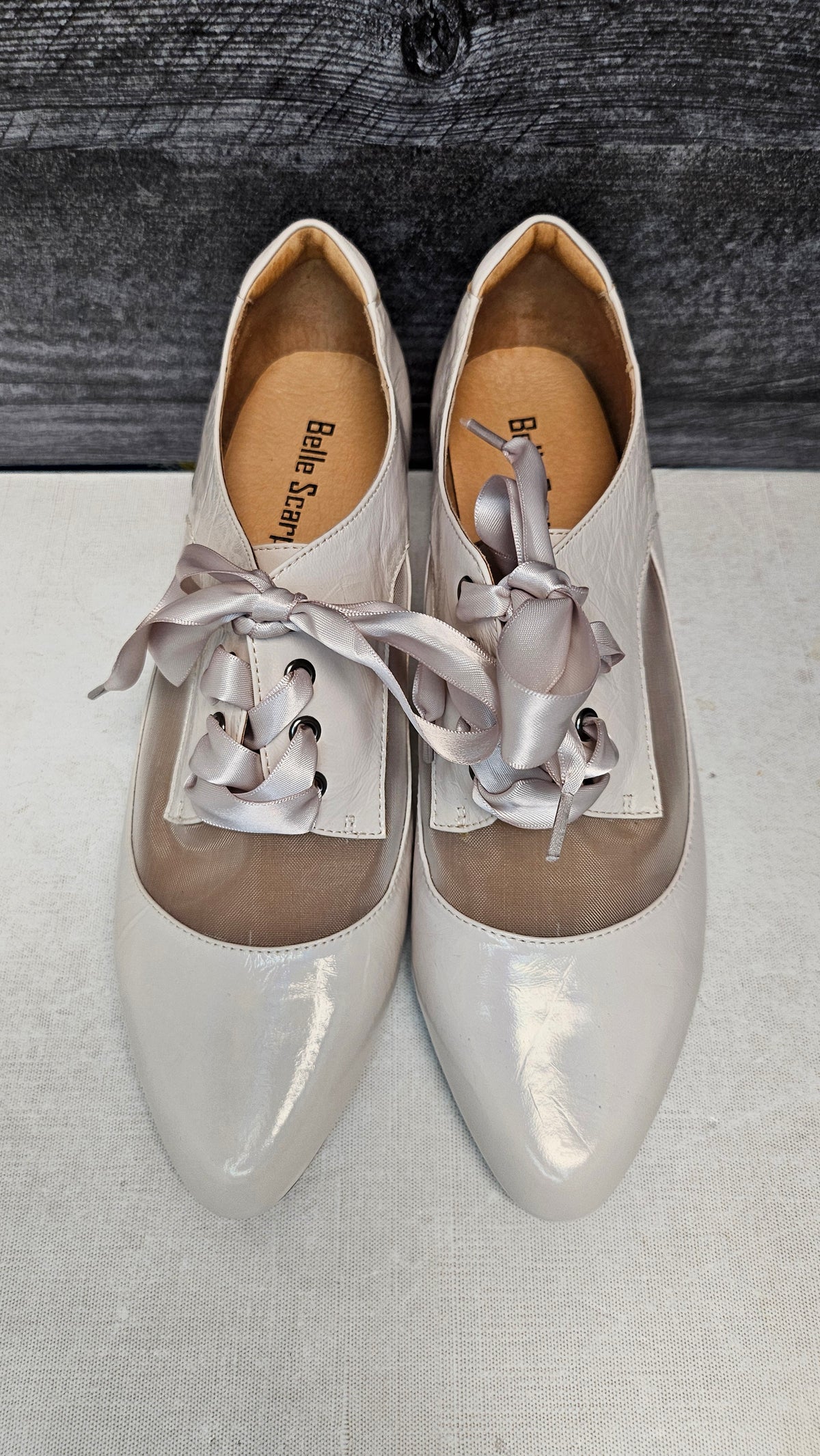 Belle Scarpe Oyster Pink Patent Heels (41)