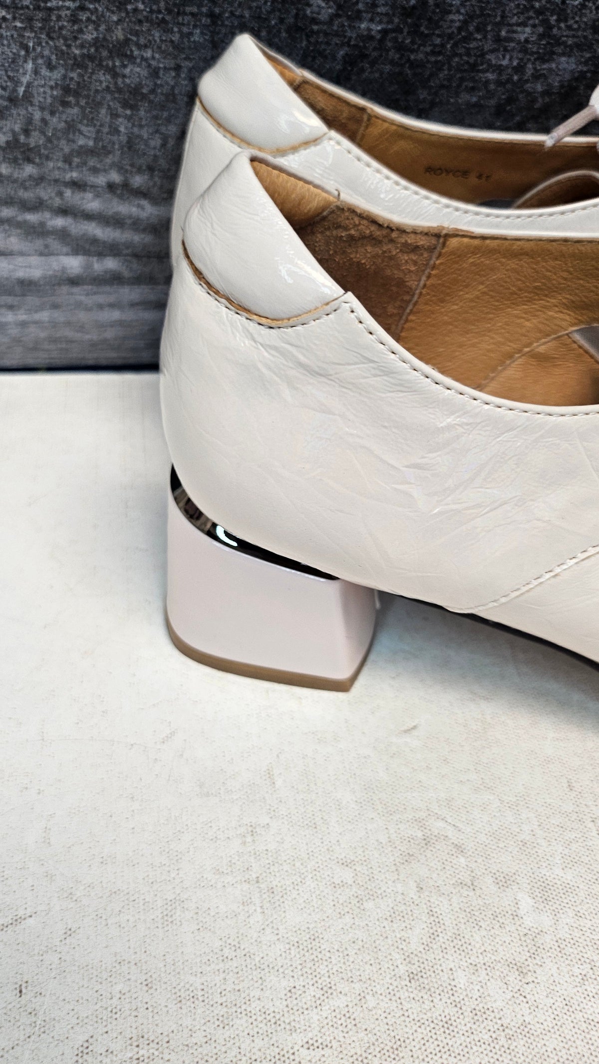 Belle Scarpe Oyster Pink Patent Heels (41)
