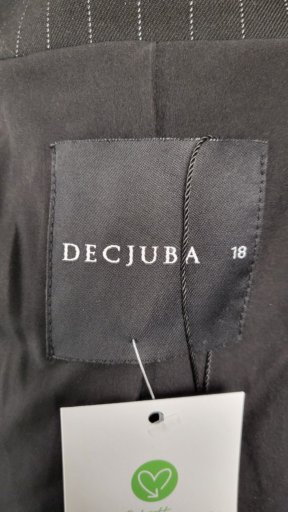 Decjuba Pinstripe Oversized Blazer (18)