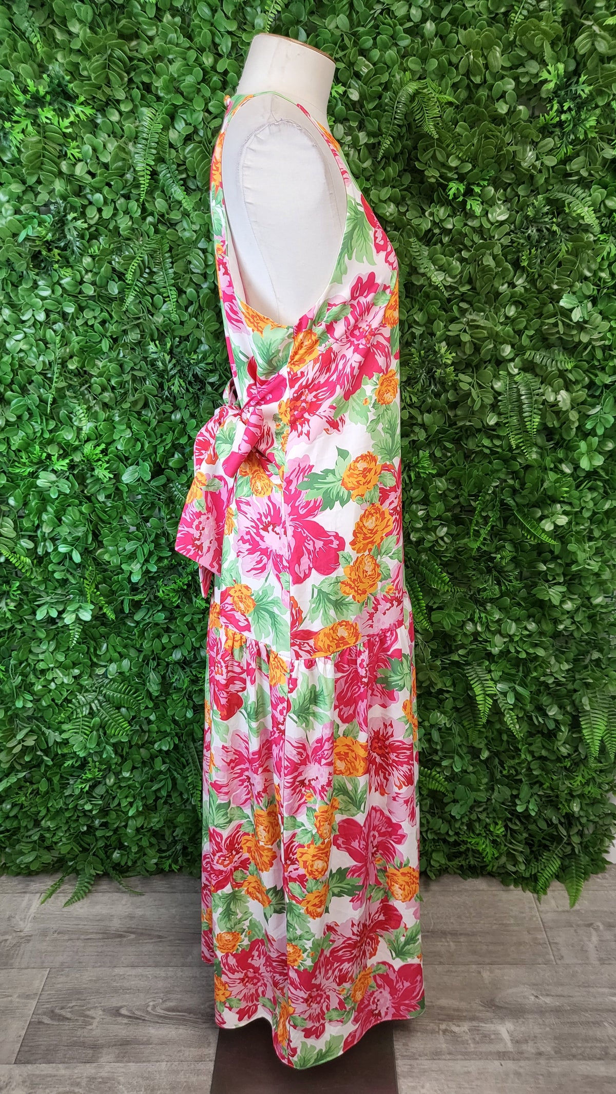 Charlo Floral Mid Wrap Dress (12)