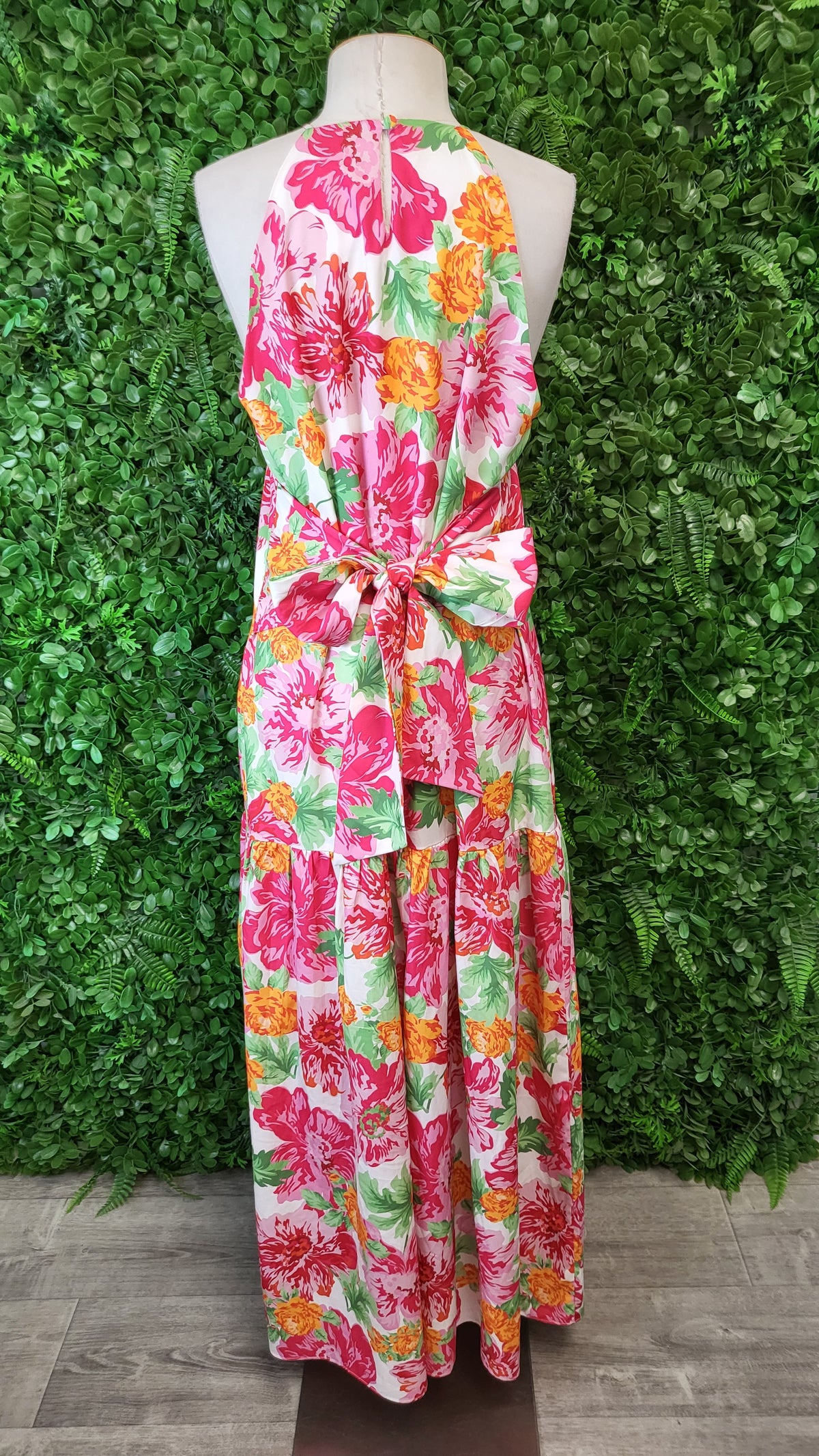 Charlo Floral Mid Wrap Dress (12)