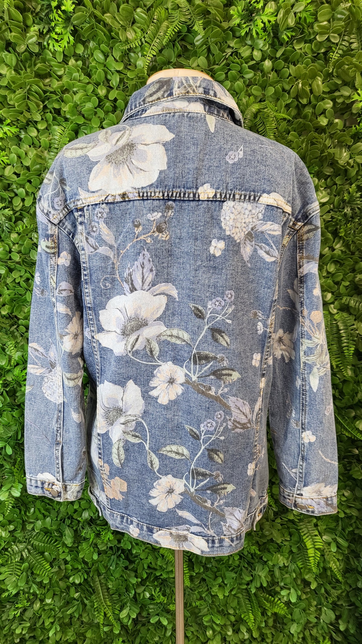 Italy Floral Denim Jacket (12-14)