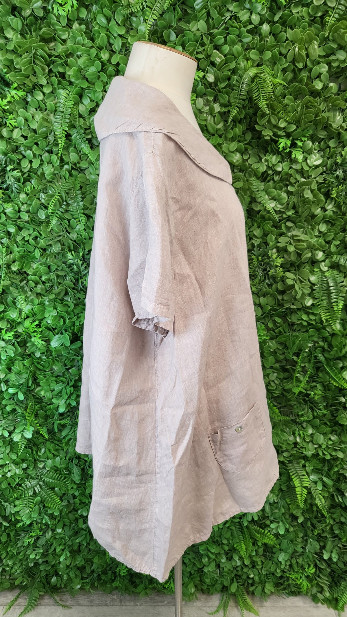 Love Linen Taupe Linen Top (16)