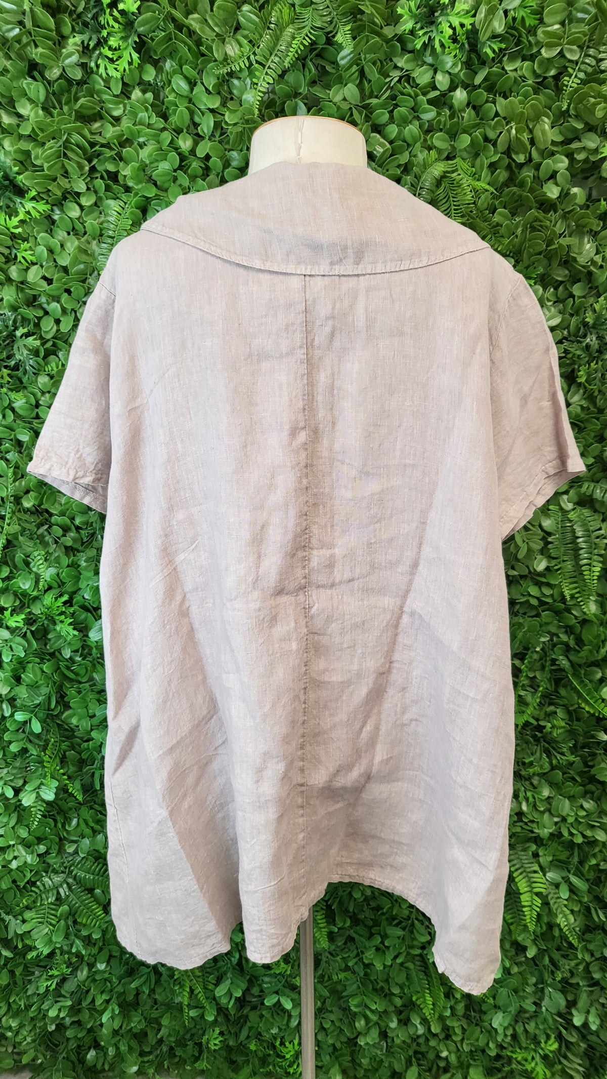 Love Linen Taupe Linen Top (16)