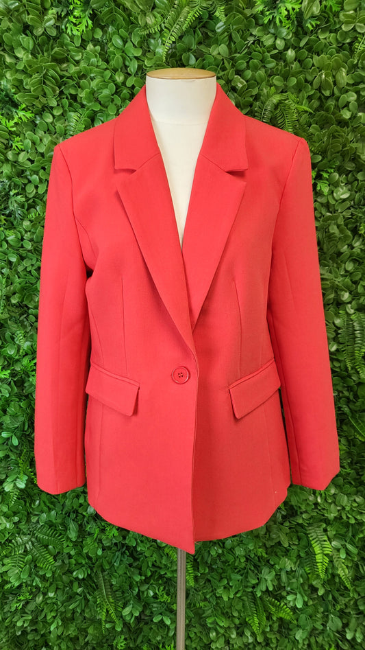 Perfectionary Red Classic Blazer (12)