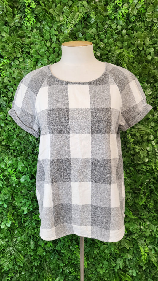 Trenery Check Linen Blend Top (8)