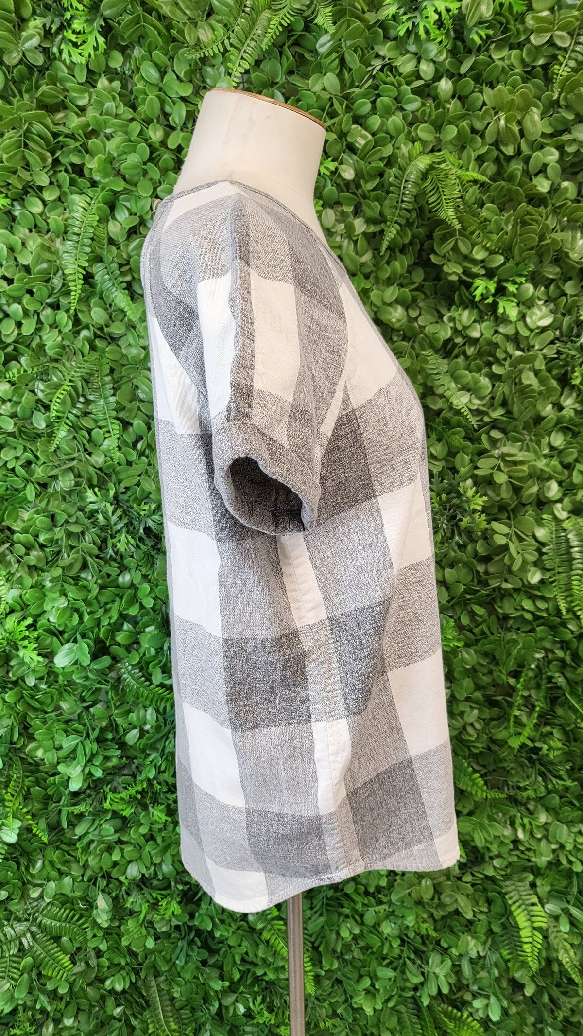 Trenery Check Linen Blend Top (8)