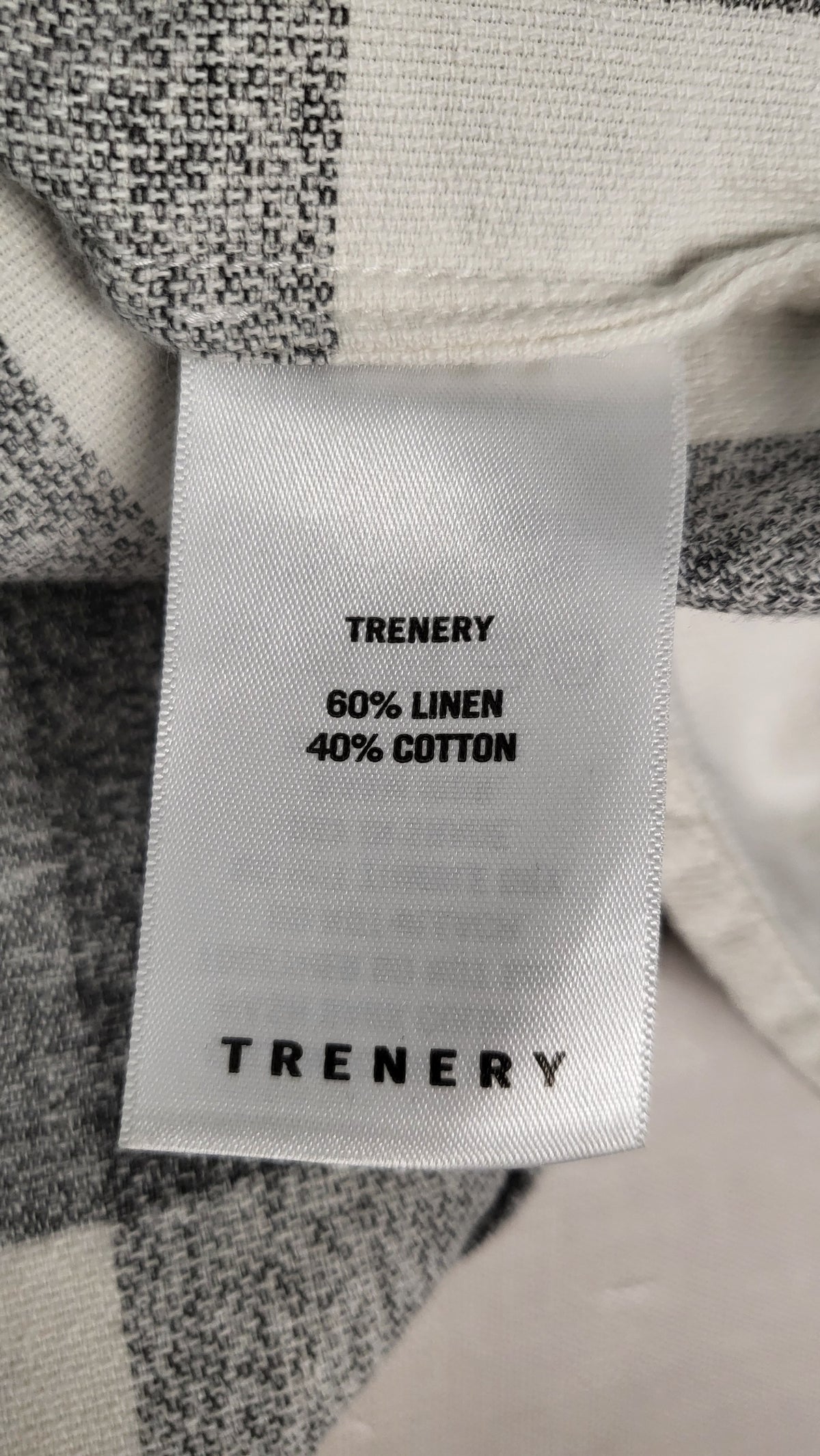 Trenery Check Linen Blend Top (8)