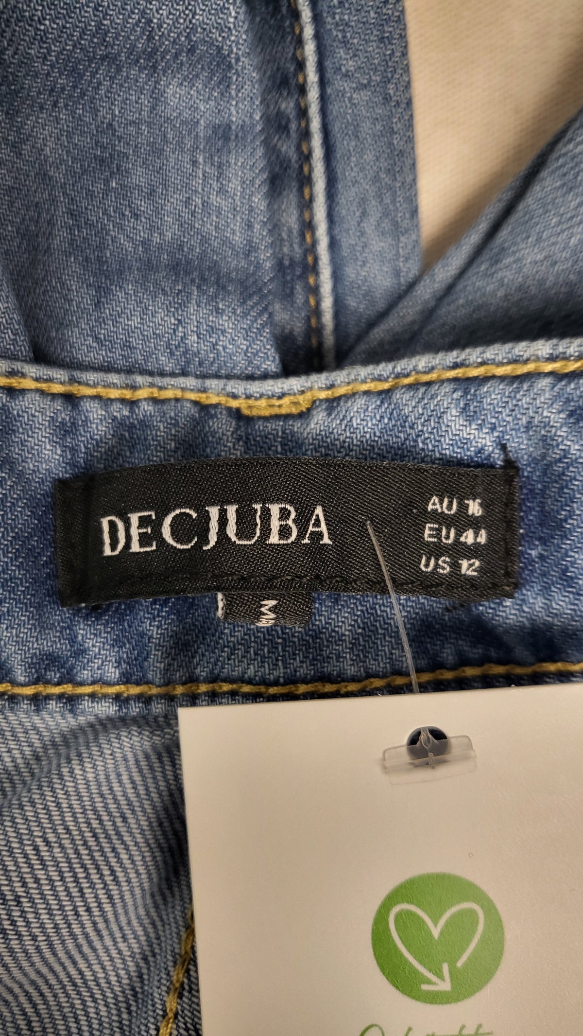 Decjuba Light Denim Wide Leg Jean (16)