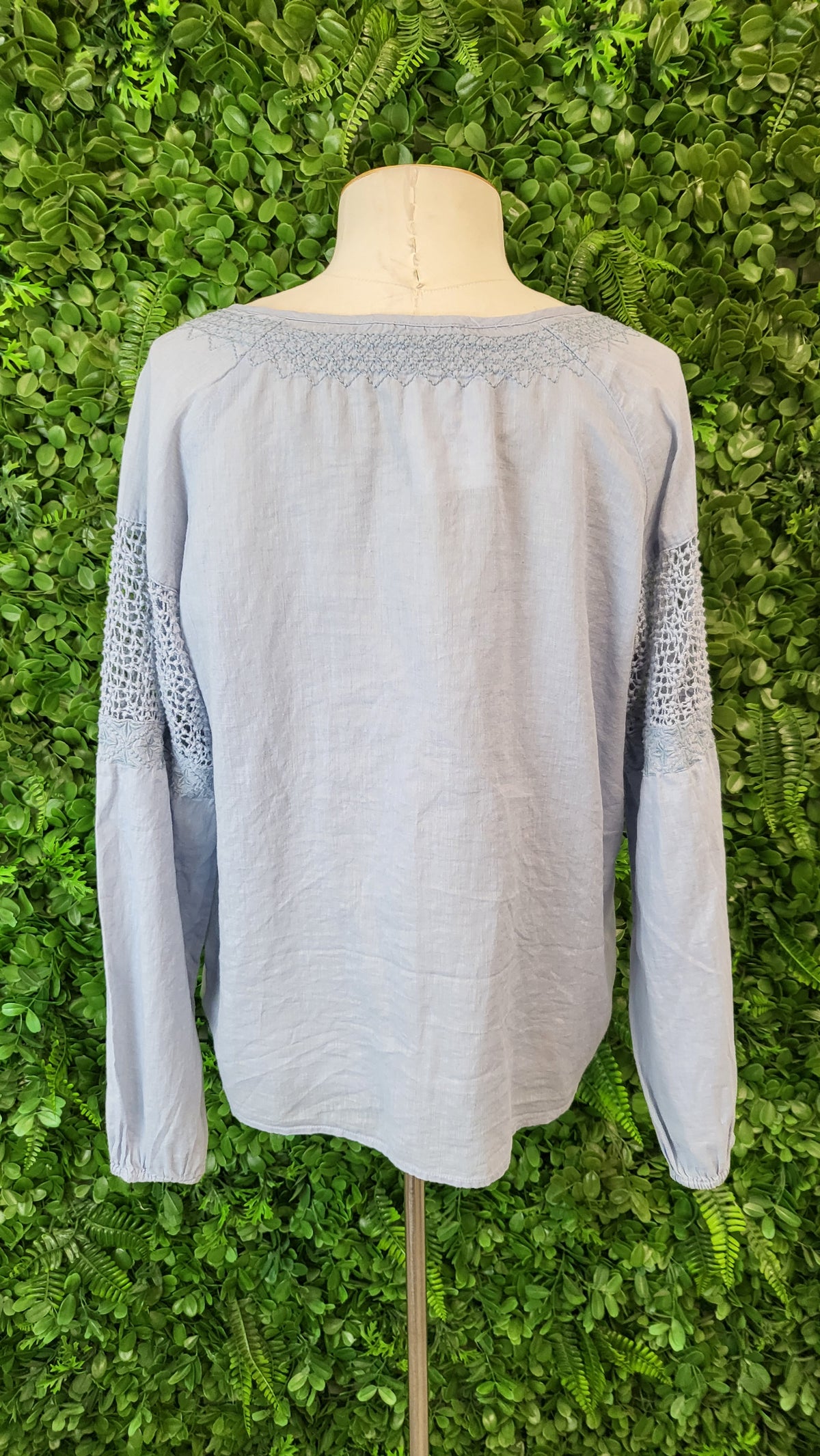 Lovestitch Blue Linen Top (10-12)