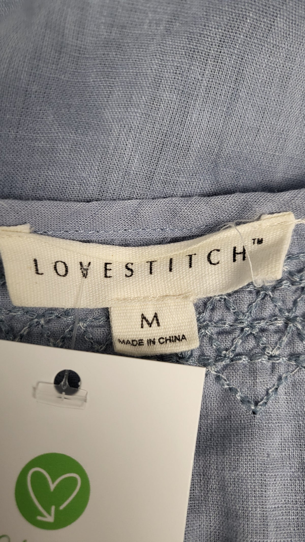Lovestitch Blue Linen Top (10-12)