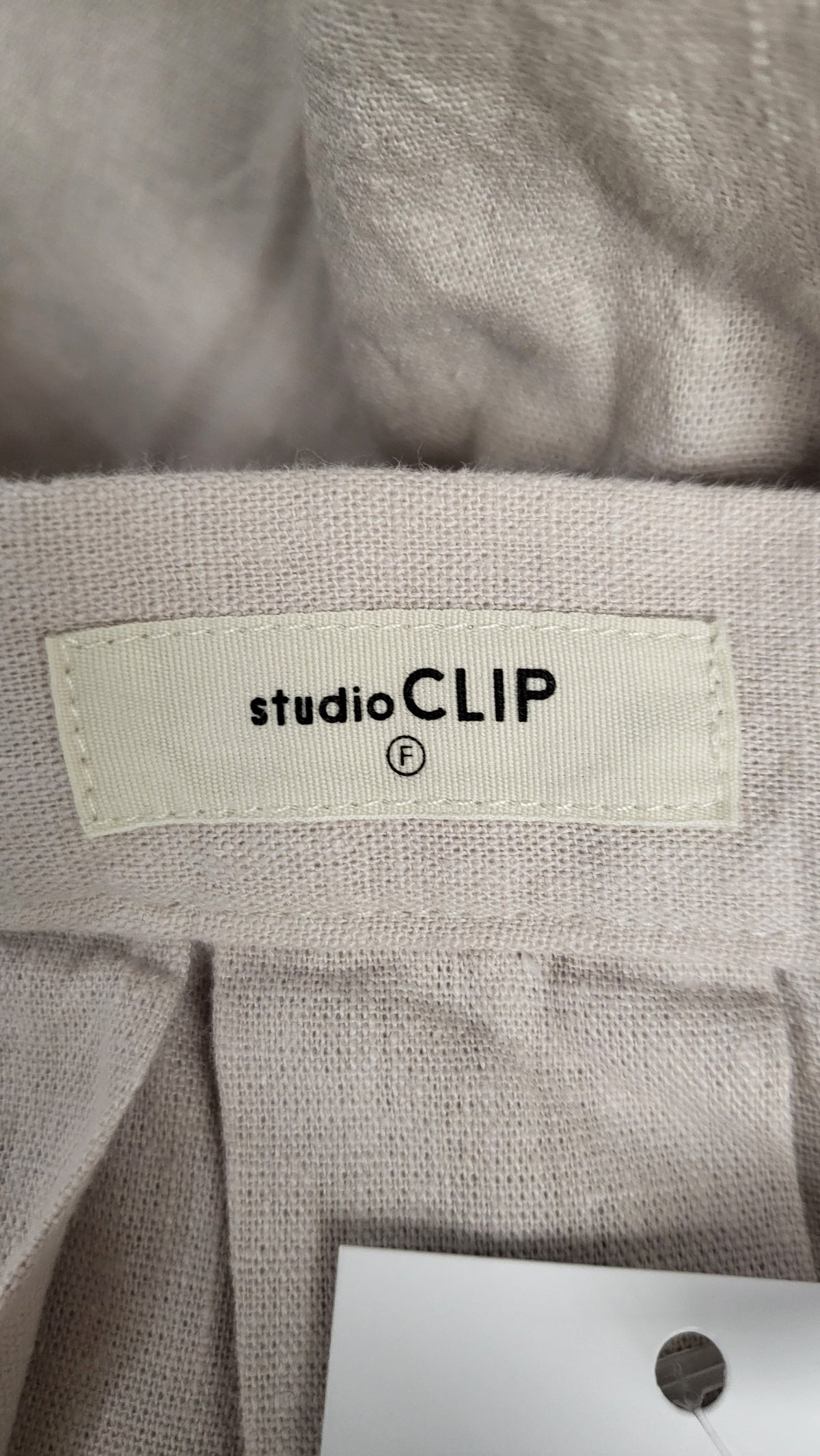 Studio Clip Oat Linen Blend Skirt (10-12)