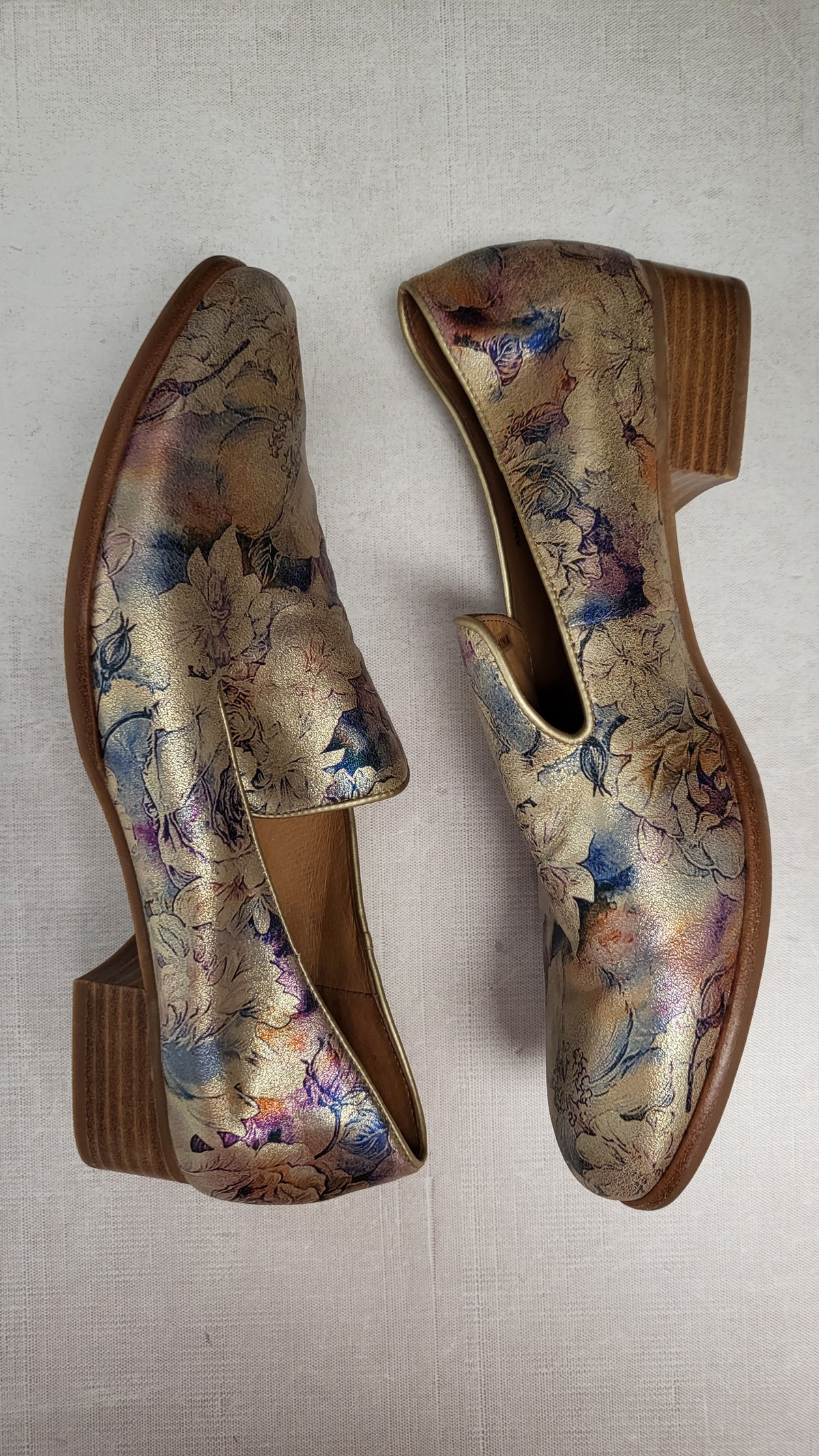 Bresley Floral Print Loafers (41)