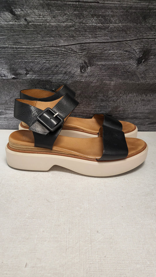 Eos Black Briar Leather Sandals (41)